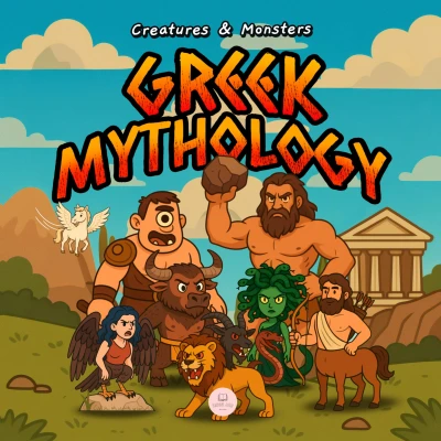 Greek Mythology Creatures & Monsters for Kids: An Illustrated Guide to Discover the Most Amazing Legendary Creatures from Ancient Greece (Educational books for kids)
